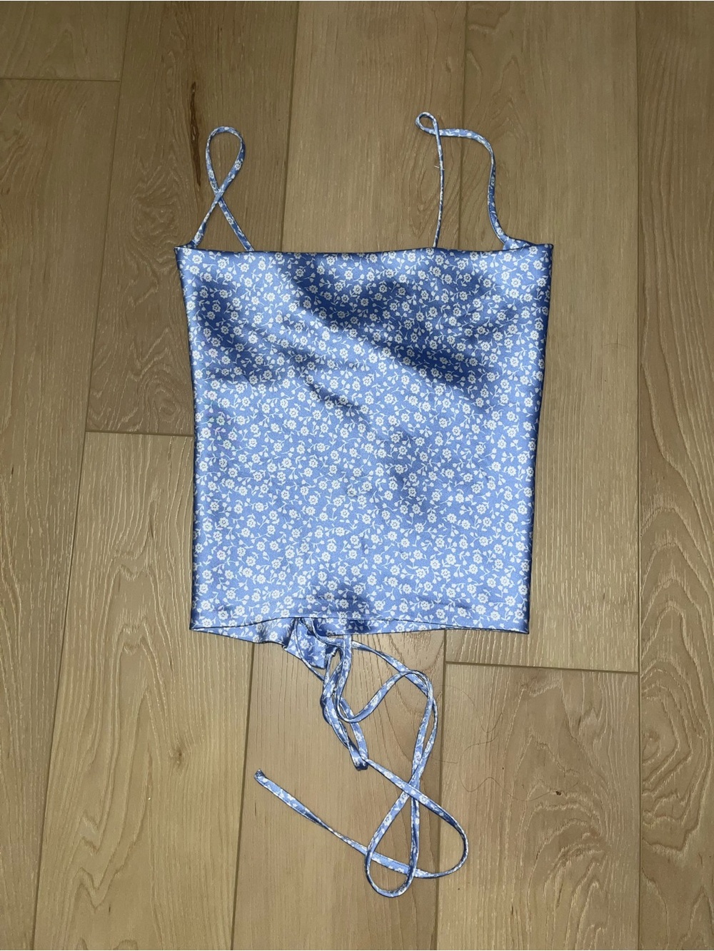 Floral tie back tank